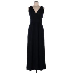 garnet hill modern surplice maxi dress Garnet hill ruched surplice
